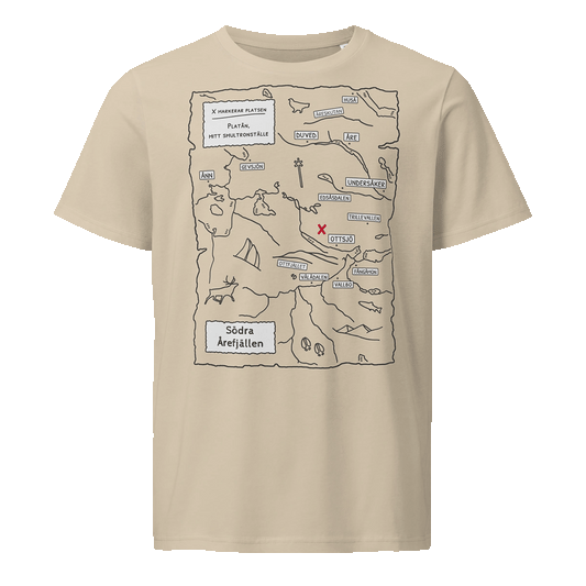Ekologisk T-shirt – Södra Årefjällen – Markera din plats
