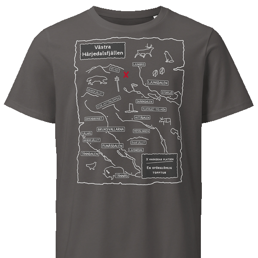 Ekologisk T-shirt – Västra Härjedalsfjällen – Markera din plats